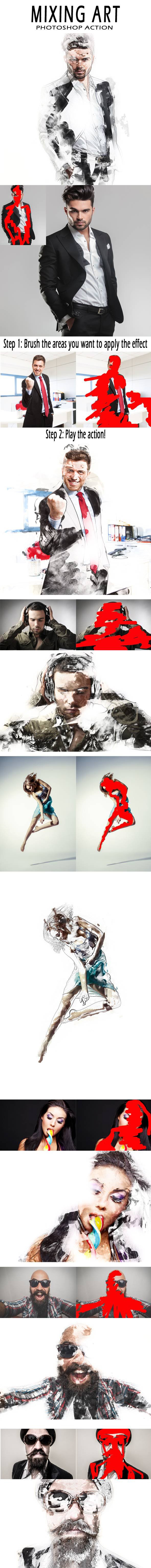 Free Download Mixing Art Photoshop Action
